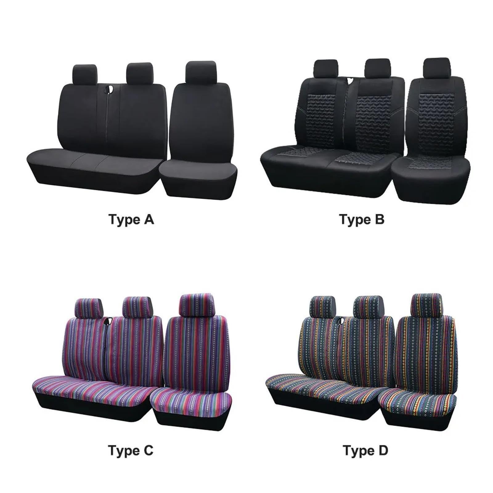 Fundas Asientos Coche 2+1 Fundas para Asientos Protector Asiento