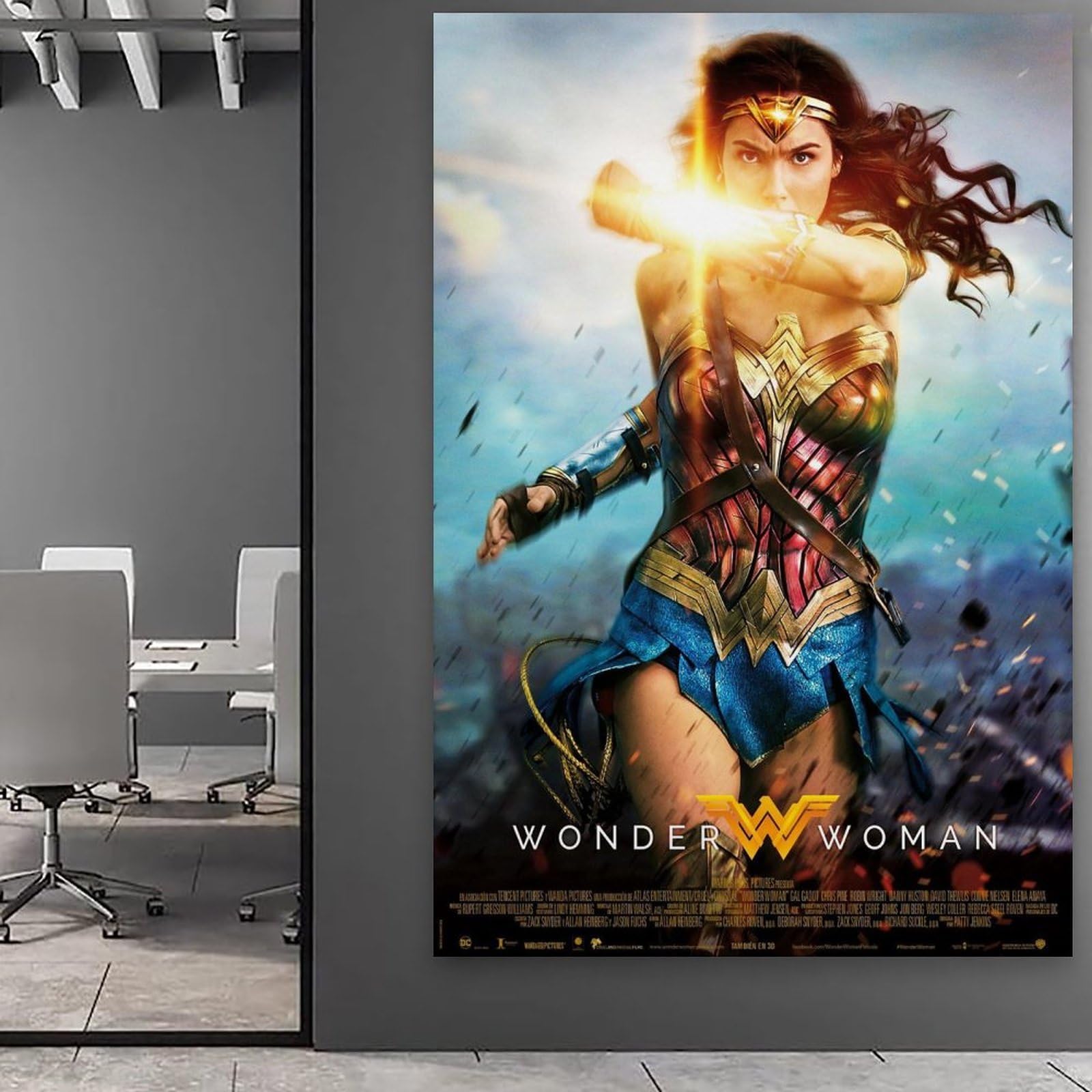 ワンダーウーマン　キャンバス地　ポスター Amazon.co.jp: スターポスター ガル・ガドット ワンダーウーマン