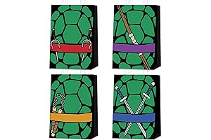 TMNT Party Bags - QICI Ninja Superhero Party Favor Bags