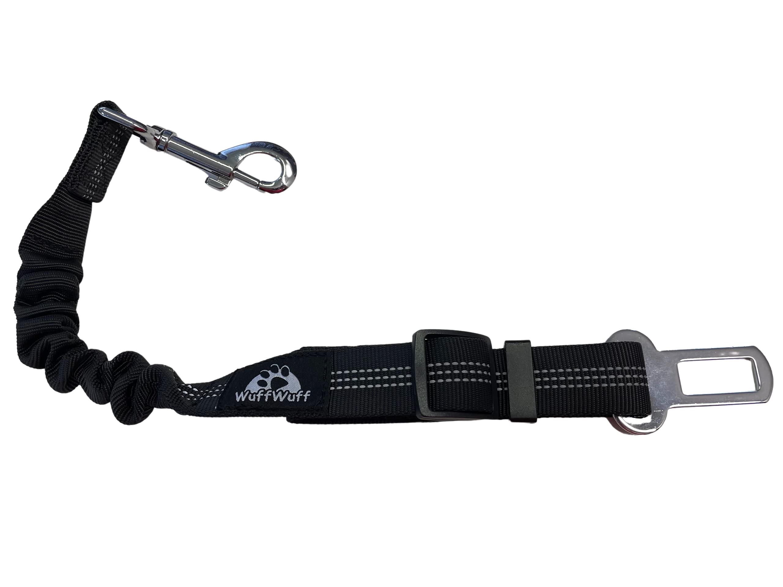 Wuff Wuff Dog Car Seat Belt Adjustable Safety Heavy Duty Elastic Lead Harness