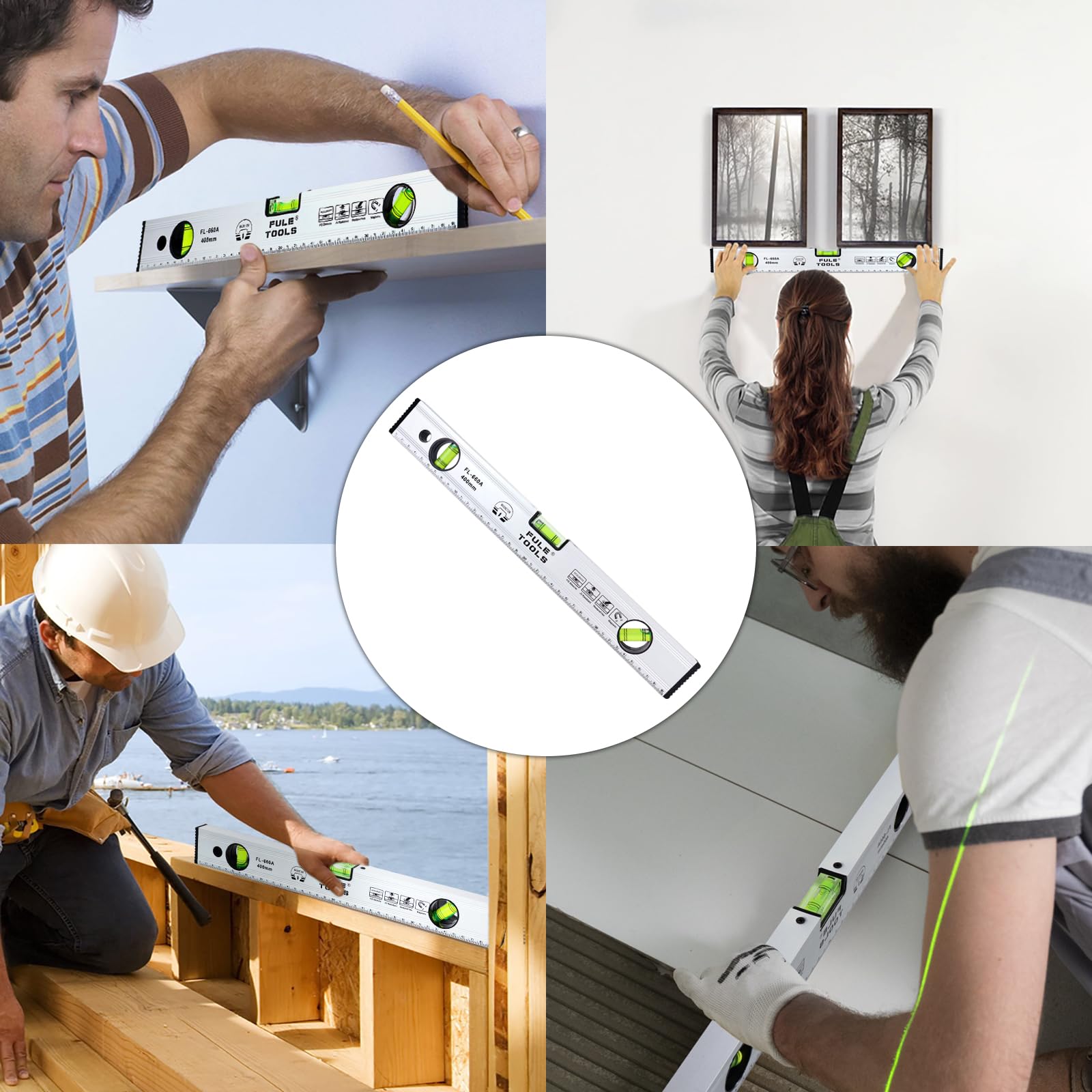 Amazon.co.jp: 水平器 マグネット 水準器 さしがね 400mm 傾斜計 高