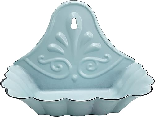 First of a Kind Jabonera de metal esmaltado, bandeja de jabón vintage para baño o cocina, soporte de jabón de metal para baño, decoración de granja,