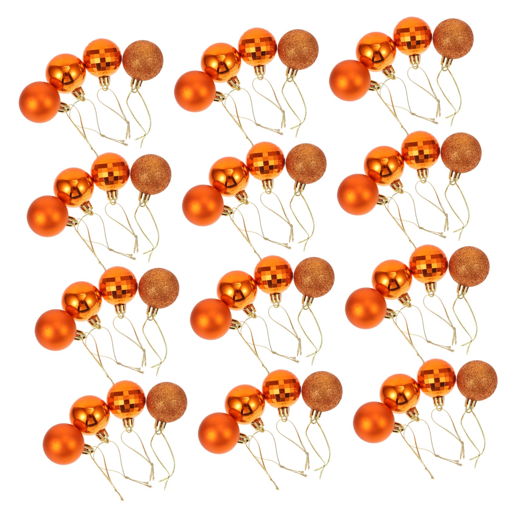Ciieeo 240 Piezas Bolas de Navidad esferas Luminosas Colgantes navideños Bola de decoración de Fiesta Dorado Ornamento Bolas de Adorno de Cristal Bola Colgante del árbol de Navidad Mini
