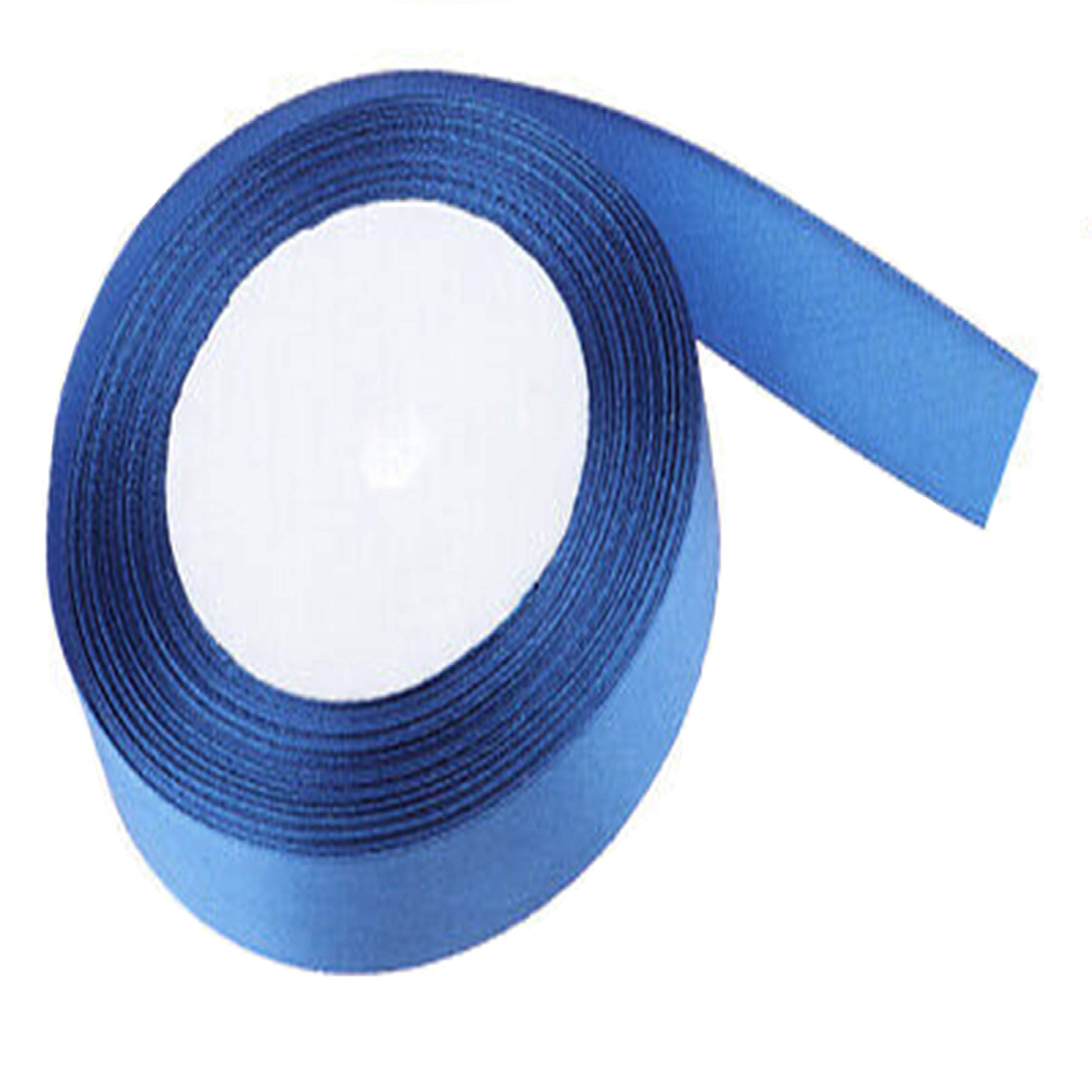 22 Meters Satin Ribbon 10mm (Cornflower Blue) for Gifts Wrap Sew Party, Decorations Events Dress Wedding Christmas Crafts, Bows Car, Floral Balloons DIY, Bouquets, Cake