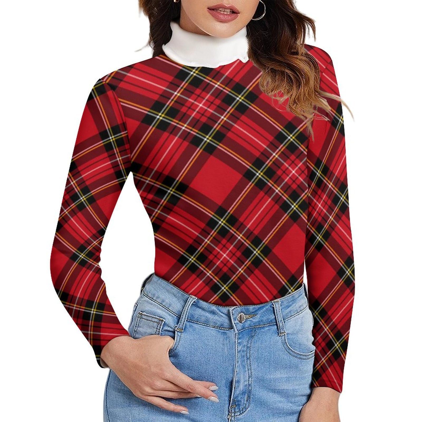 Womens Turtleneck Shirt Long Sleeve Layer Tops Slim Lightweight Pullover Sweater Soft Thermal Underwear Blouse