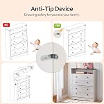 HOOBRO Shoe Cabinet with 2 Flip Drawers, Narrow Shoe Cabinet with Adjustable Shelves, Freestanding Shoe Storage, Hidden Slim Narrow Shoe Rack Cabinet, for Entryway, Foyer, White and Walnut WH04SC01