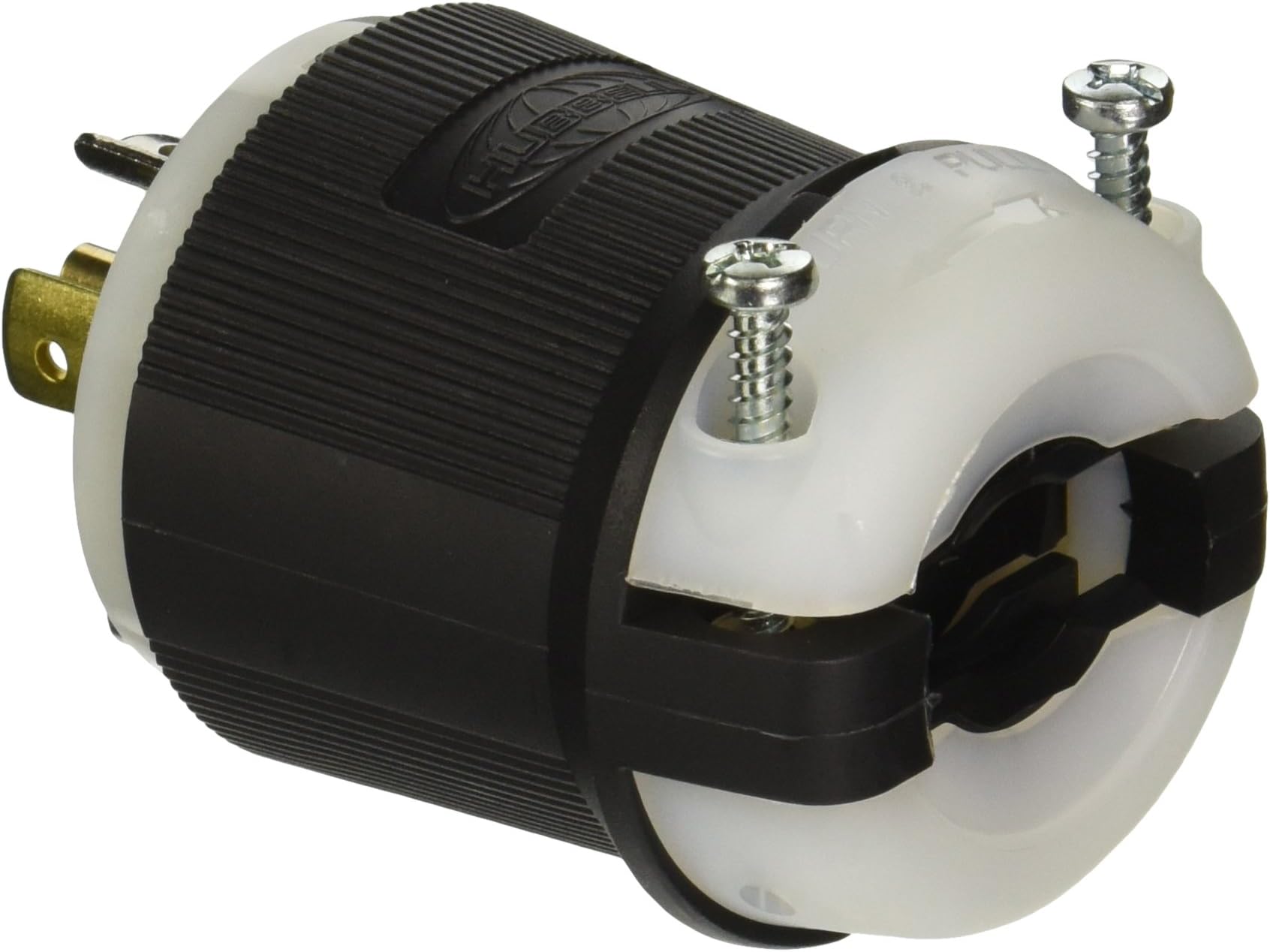 Hubbell HBL2511 Locking Plug 20A 3PH 120/208V L21-20P Black & White