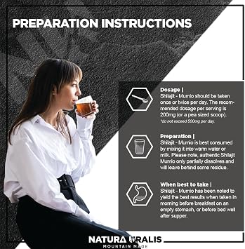Natura Uralis Altai Shilajit | Organic Shilajit Mineral Resin, Naturally Formed - Highly Potent Black Shilajit from The Altai Mountains