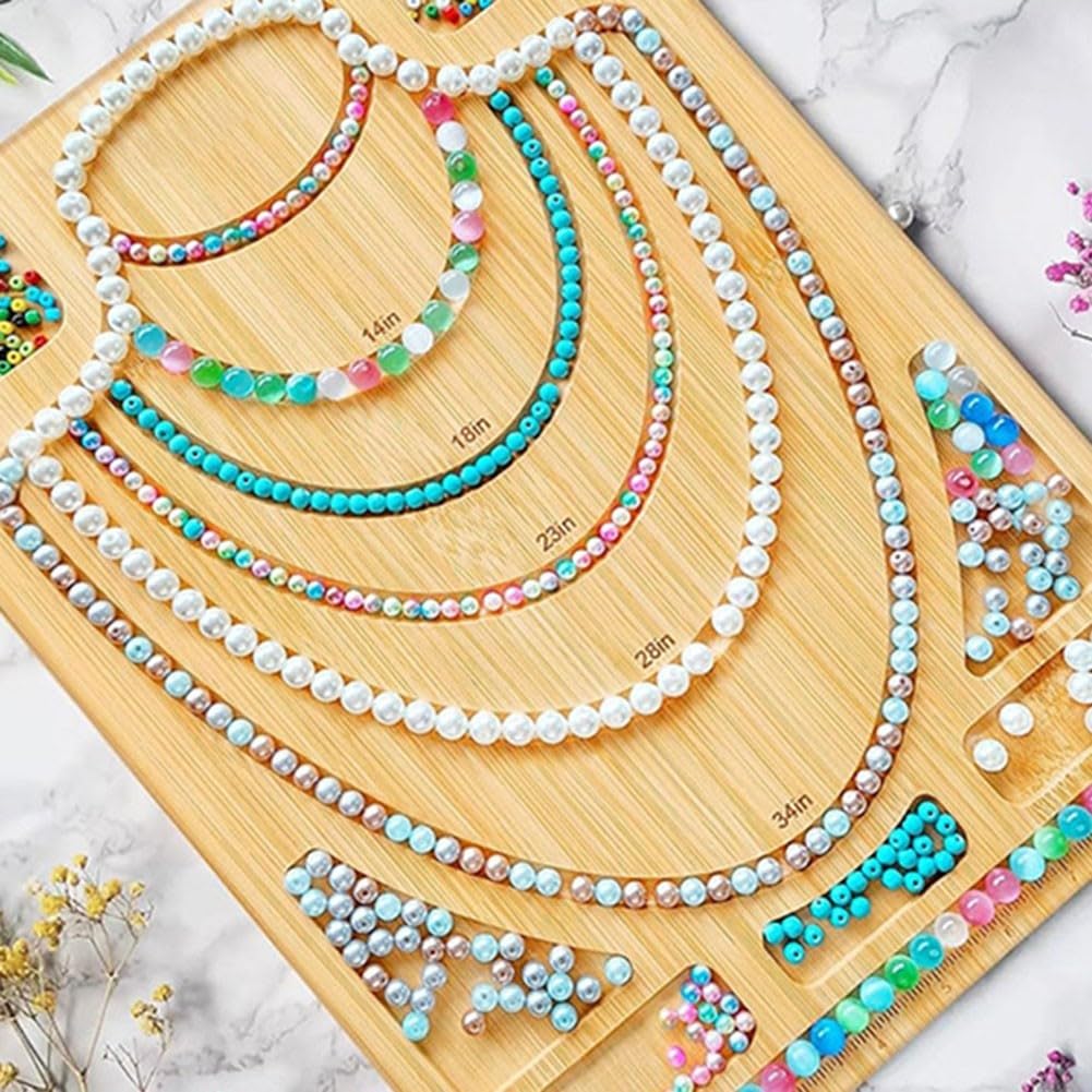 Tavola In Legno Per Perline - Misurino Per Bracciali E Collane Fai-Da-Te - Foto 9