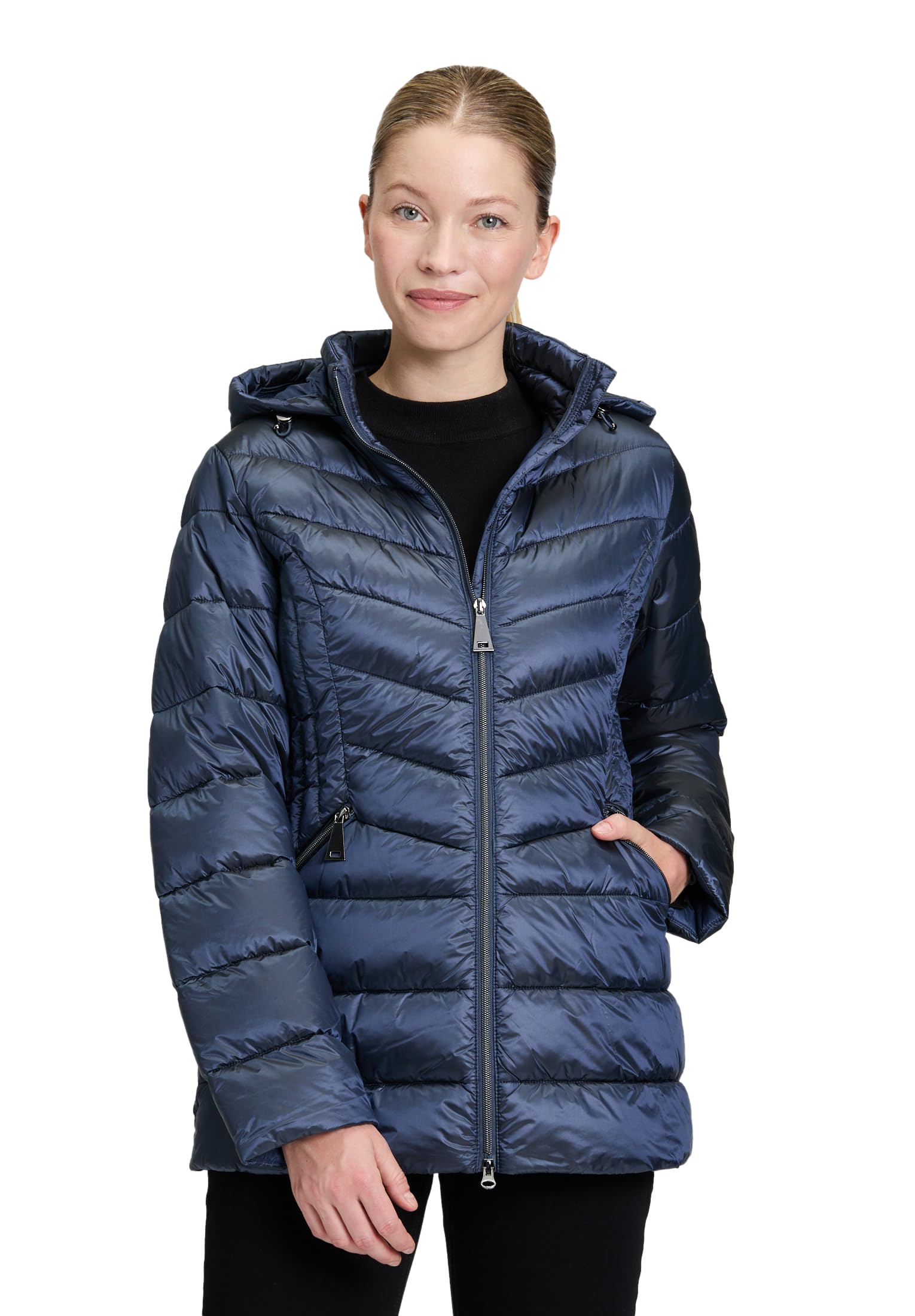 Betty Barclay Damen Outdoorjacke mit Abnehmbarer Kapuze