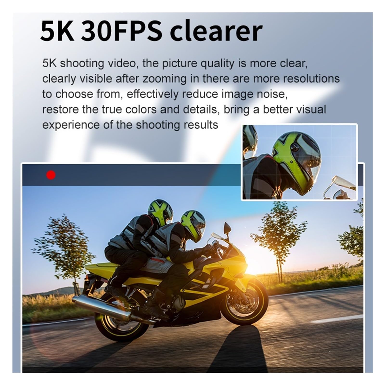 Action Camera 5K 4K 60FPS WiFi Anti Shake Doppio Schermo 170 ° Grandangolo 30 M Fotocamera Sportiva Impermeabile Con Telecomando Alta Risoluzione(64G)