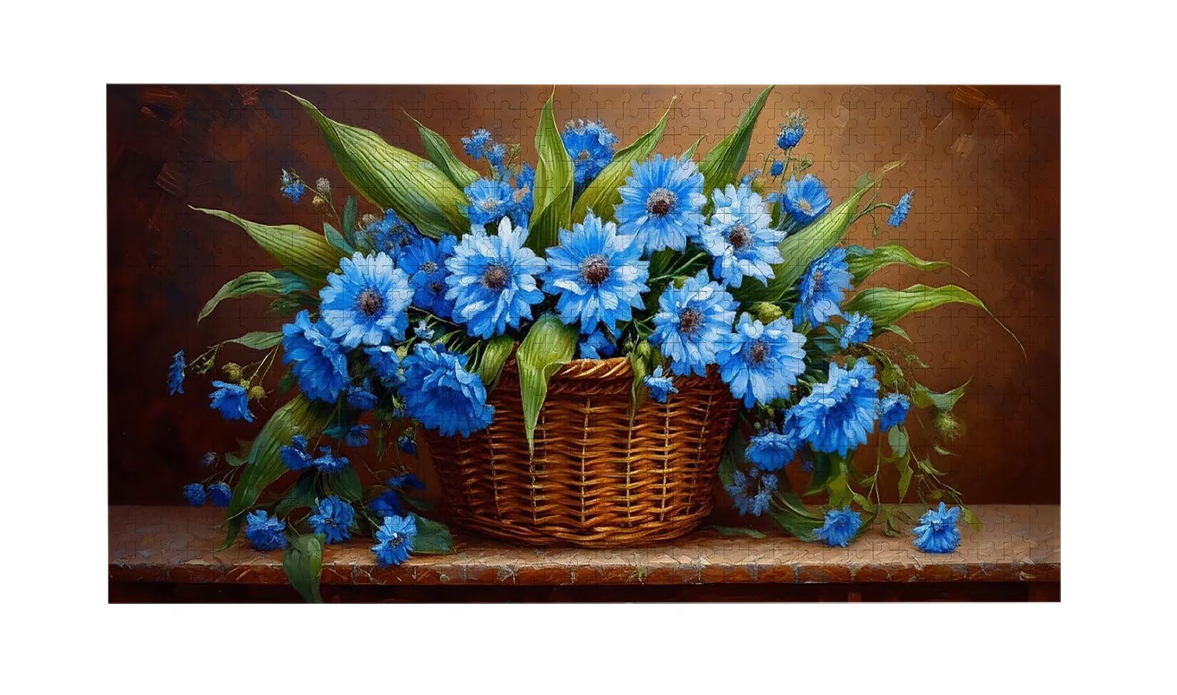 Puzzle para Adultos 1692 Piezas, Canastas de Flores Puzzle, Difícil, Desafiante, Rompecabezas Encajan Perfectamente, Letras en la Parte Posterior, Regalo para Personas Mayores (179x31cm) v-482
