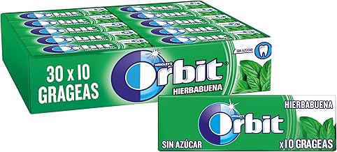 Orbit Dragee Single 14g, Spearmint 30 x 14 g