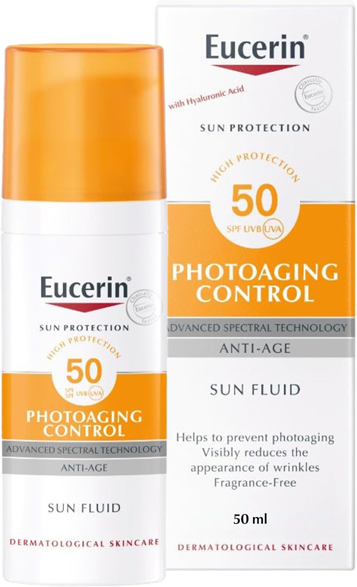 Eucerin Sun Protection Anti-Aging Sun Fluid SPF 50 For All Skin Types 50Ml