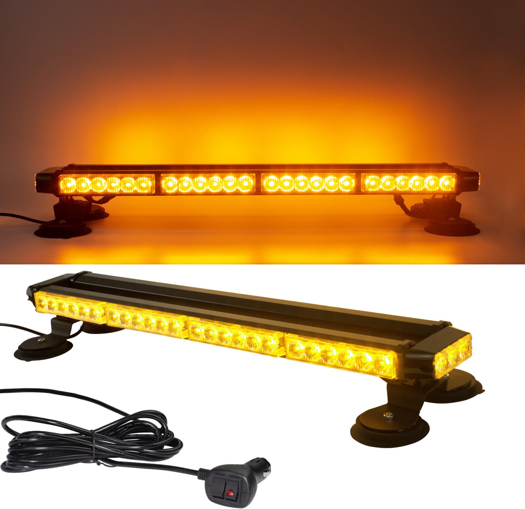 Xprite Barre lumineuse stroboscopique de toit de 122,9 cm, feu d