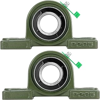 UCP205-16 Pillow Block Bearing, Mounted Flange Pillow Block Bearing,Two-Bolt Base Locking Unit, Cast Iron, Self Aligning Design, Set Screw Style Pillow Block Unit