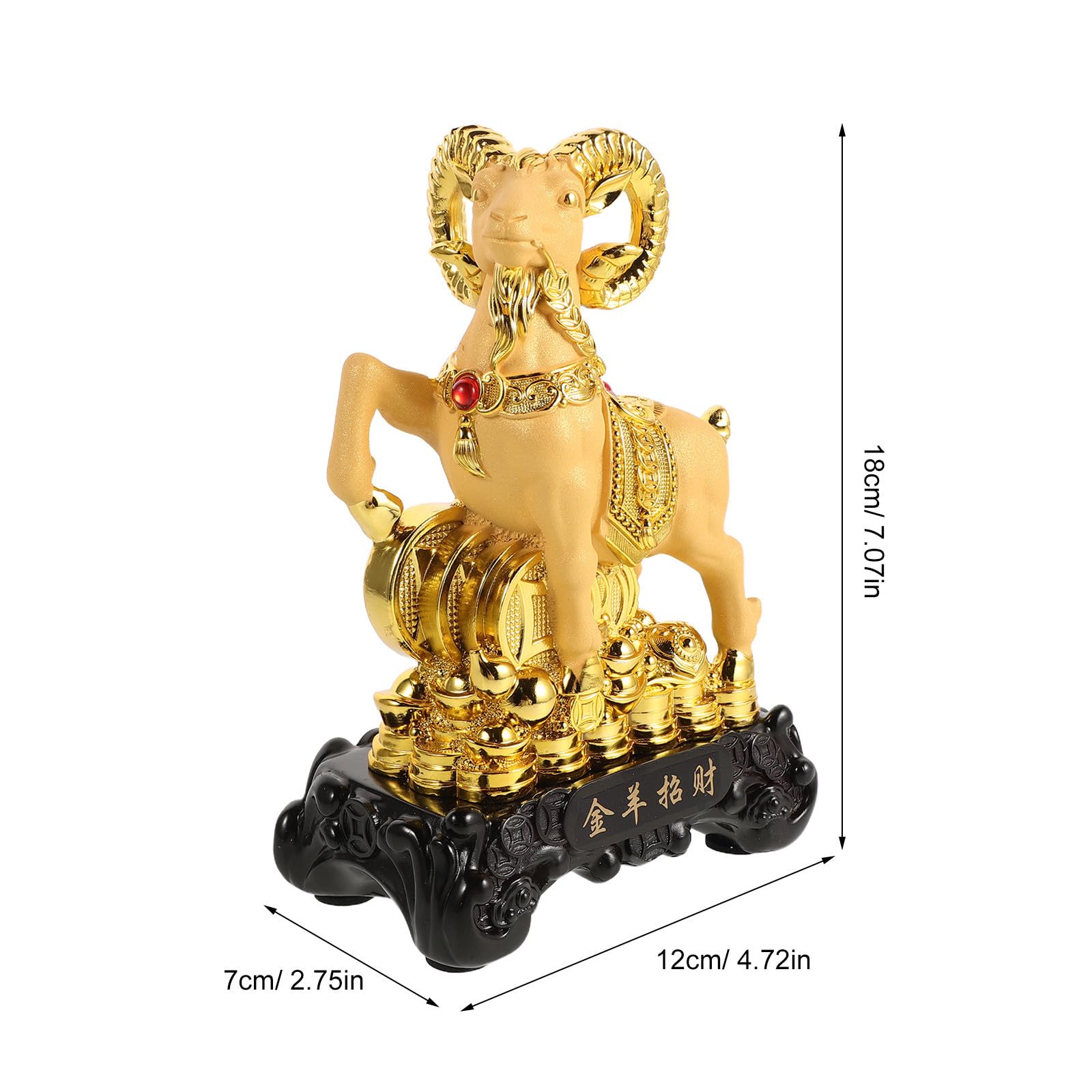 HOMSFOU Statuetta Capra in Resina con Zodiaco 2027, Collezione