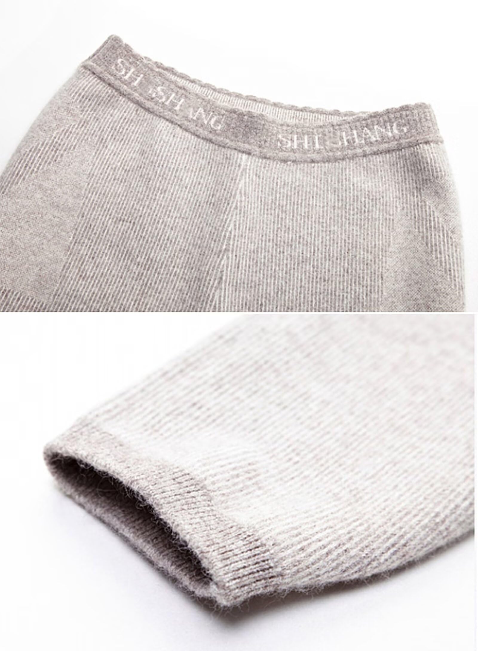 Leggings de Cachemir para Mujer, Pantalones térmicos de Punto Suaves y cálidos, Ropa Interior térmica,100% Cachemir