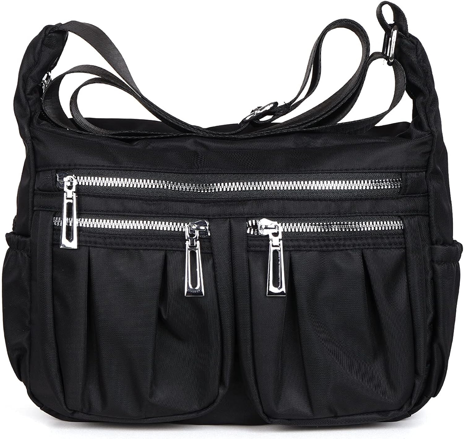 NOTAG Cross Body Bag for Women, Casual Multi Pocket Nylon Messenger Bag