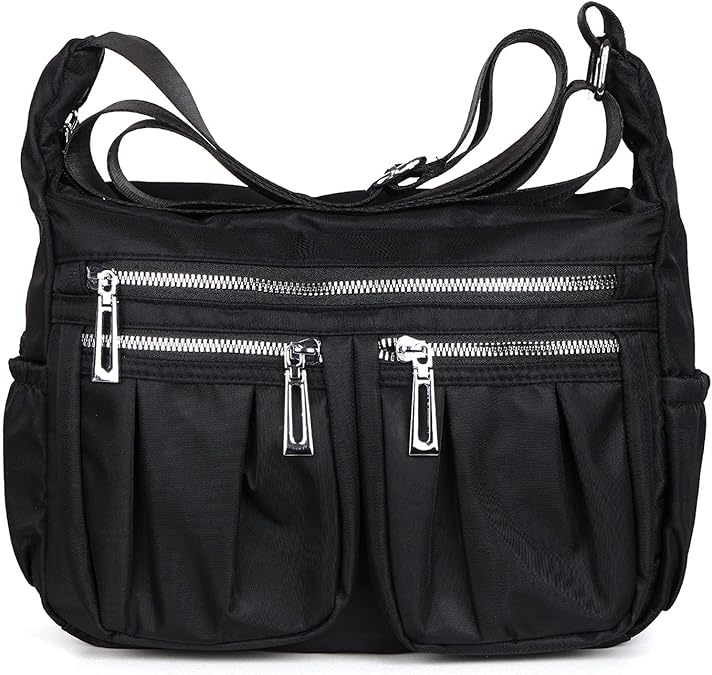 NOTAG Crossbody Tassen voor Vrouwen Multi-Zakjes Casual Crossbody Handtassen Lichtgewicht Waterdichte Schoudertas, Lichtblauw, Eén maat
