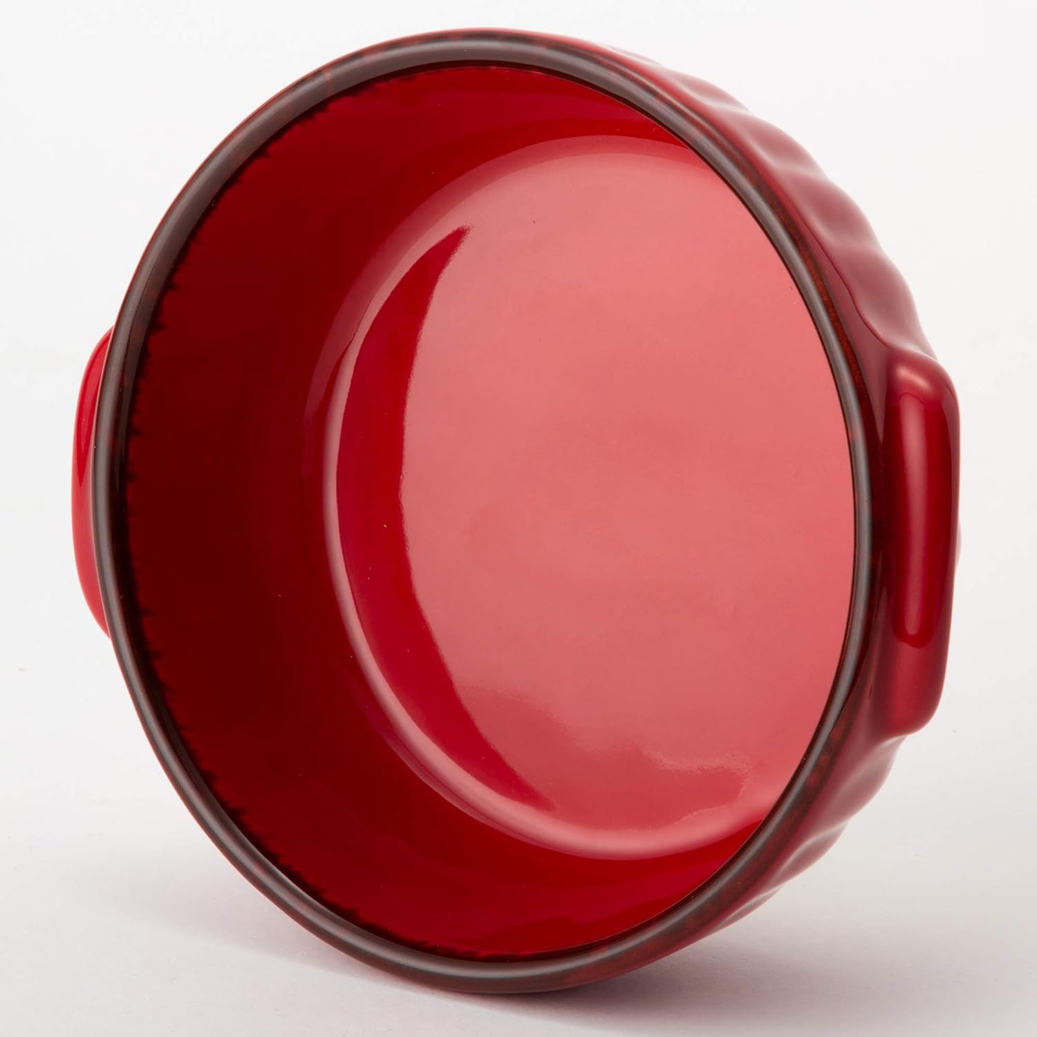 TAMAKI T-783696 Gratin Dish Gather Red, Diameter 6.3 x Depth 5.7 x Height 1.8 inches (16 x 14.5 x 4.5 cm), 16.9 fl oz (480 ml), Microwave, Dishwasher, Oven Safe