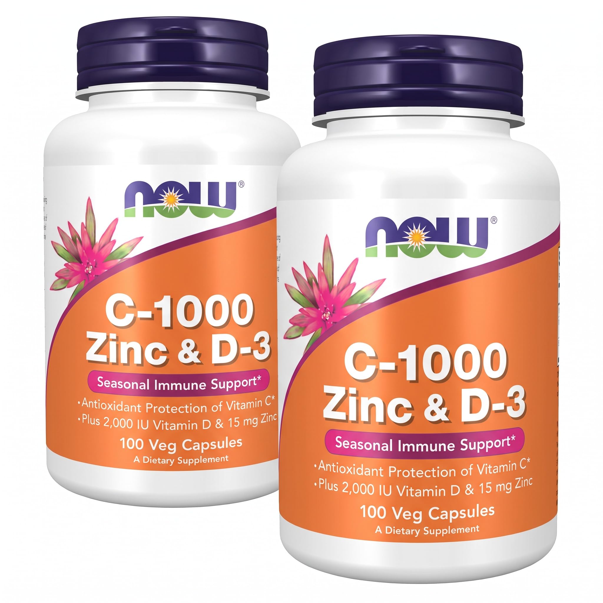 Now Supplements, C-1000 Zinc & D-3, Seasonal Immune Support*, 100 Veg Caps — Amazon image 9