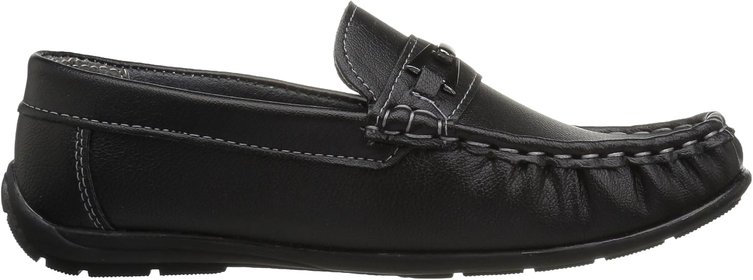 JOSMO Unisex-Child Boys Loafer with Metal Accent Driving Style