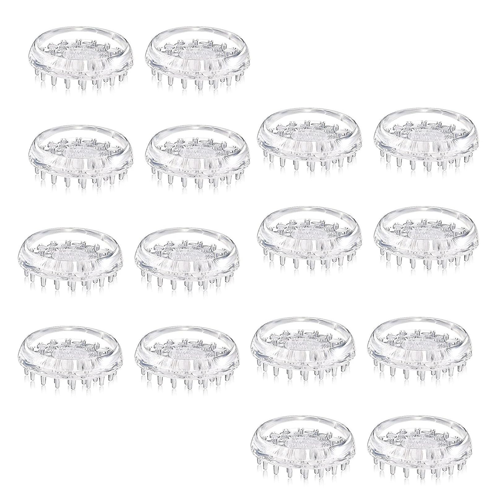 12 / 16Pcs Chair Leg Covers Carpet Protectors Comfortable Touch Caster Cup Furniture Protector Enduring Furniture Caster Cup