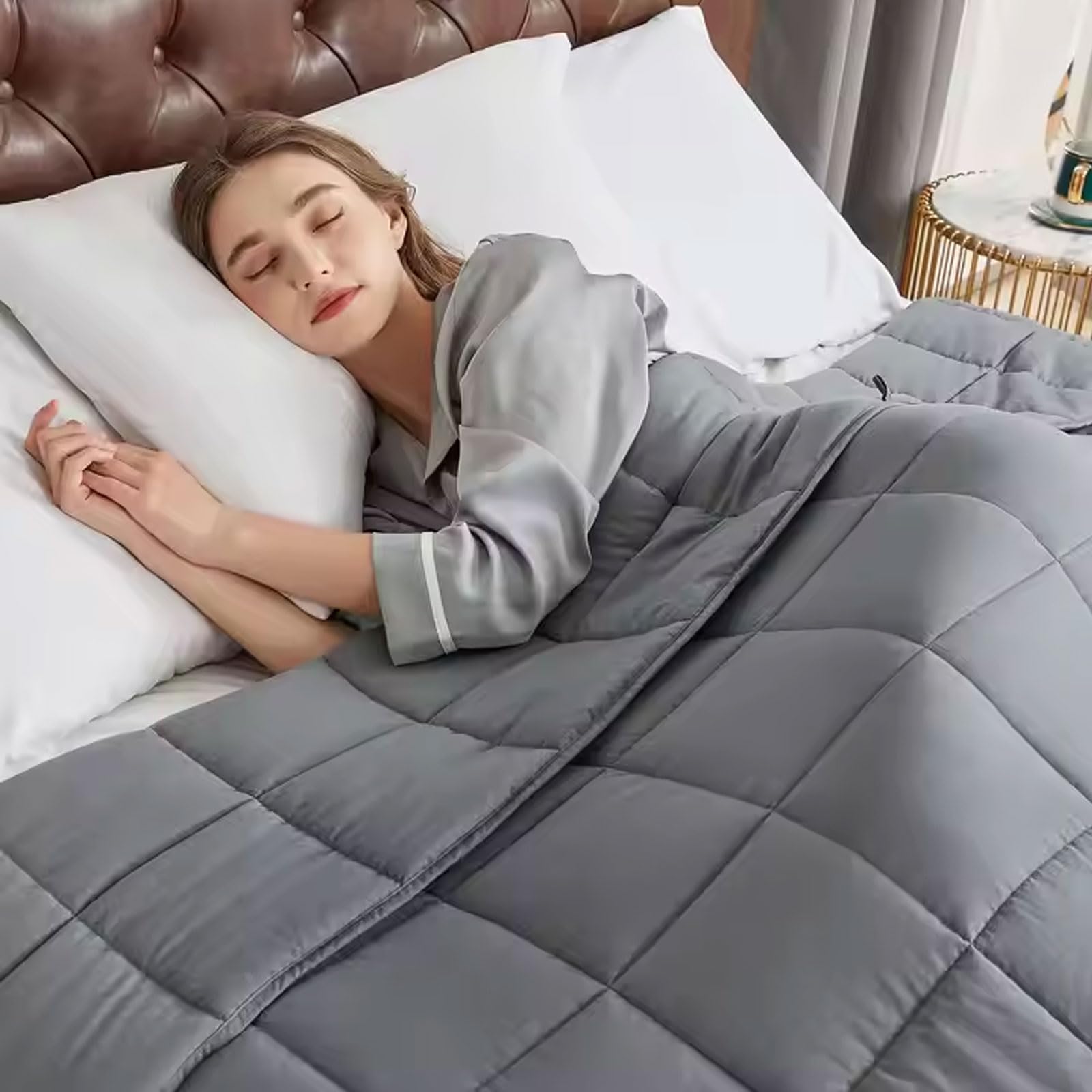 SAMPUR Couette légère spéciale été | 100 g/m² | Anti-Transpiration | Lavable (220x240 cm)