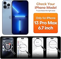 Vista 68 de ImpactStrong Magnetic Guard Designed for iPhone 14 Pro Max Case [Camera Protection] [Military Grade Drop Tested] [Compatible with MagSafe] Slim Black