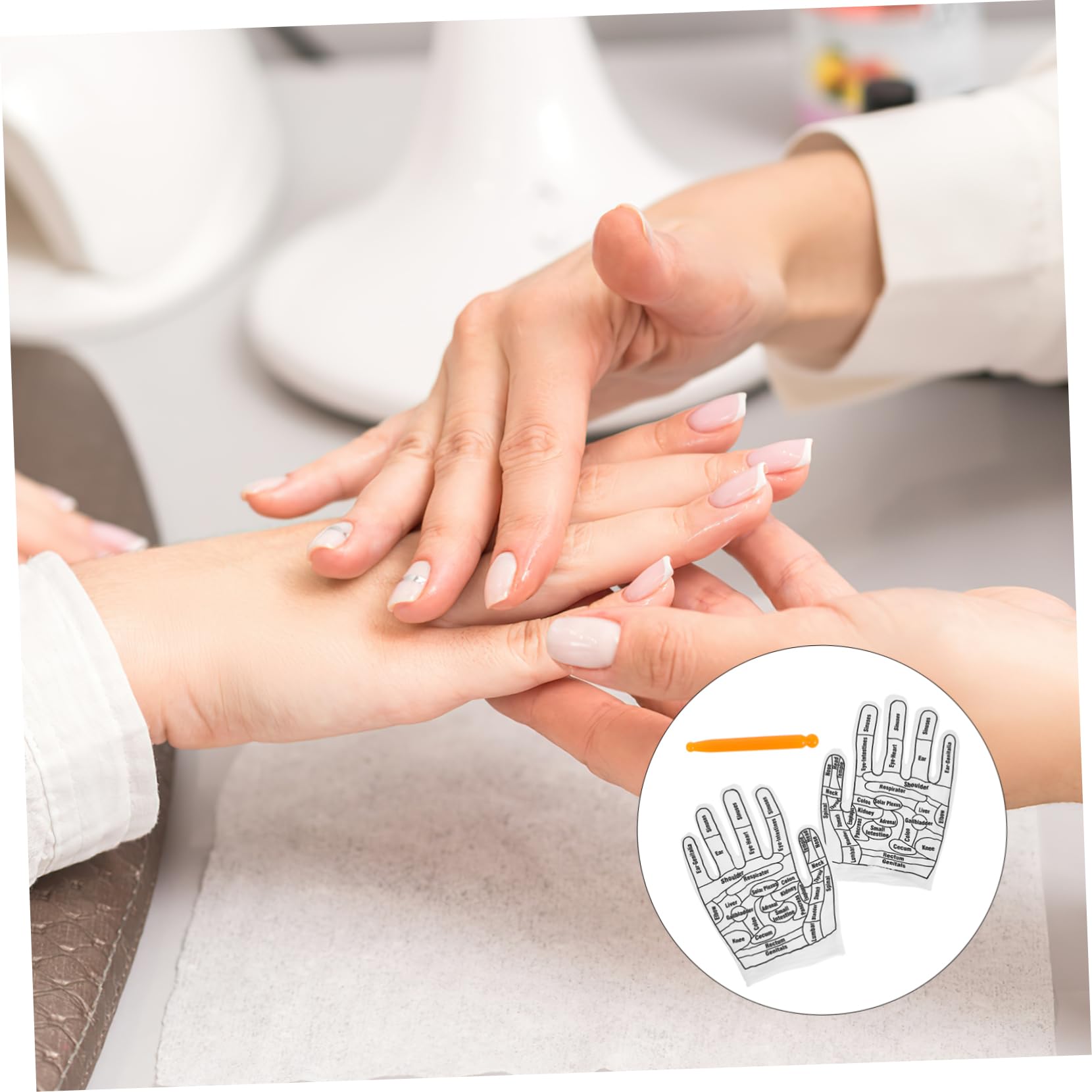 FOMIYES 5sätze Massagehandschuhe Für Akupressur Handmassage Mit Massage-sticks Entspannung Und Erleichterung Für Hände Für Müde Hände Und Reflexzonenmassage