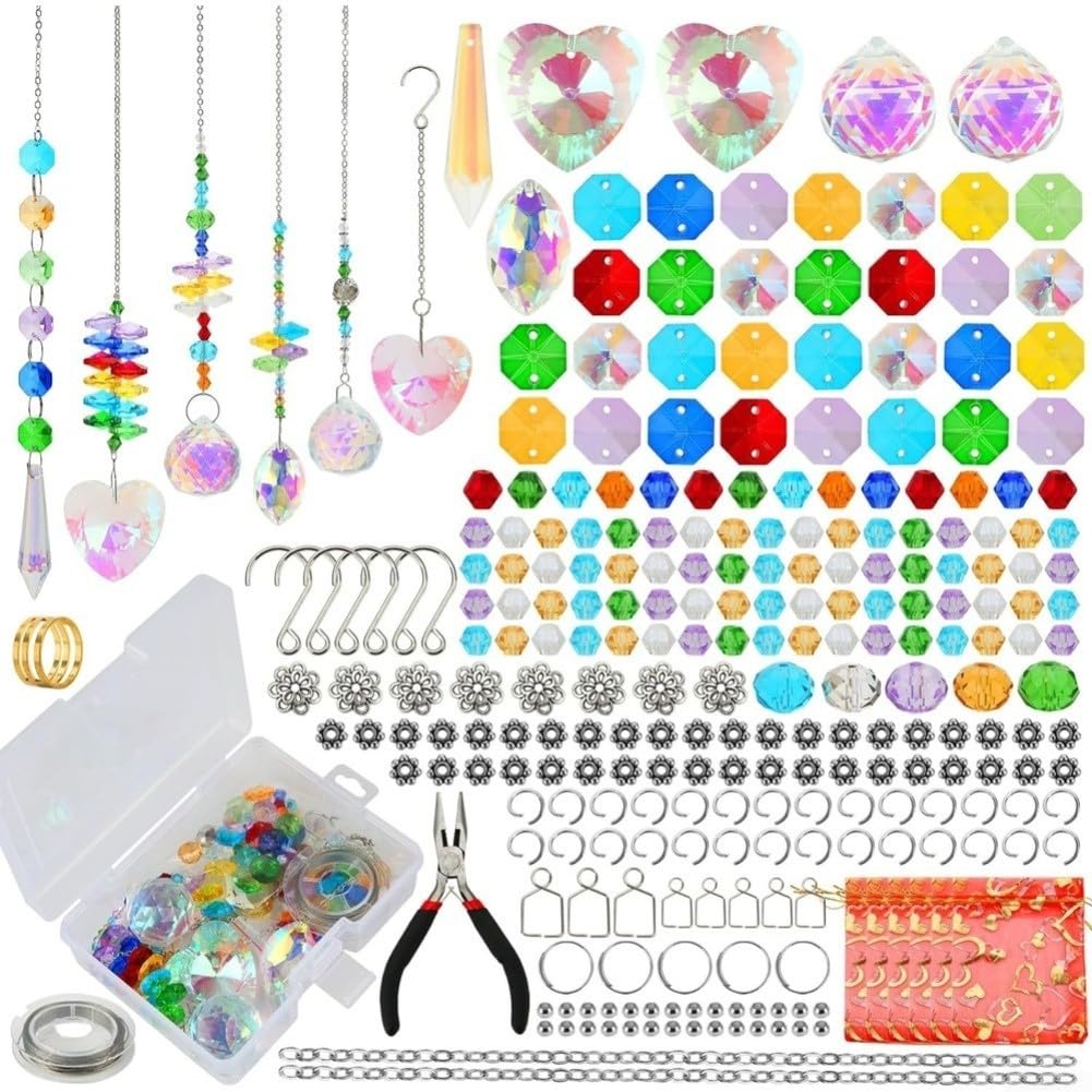 Kit de cuentas Zoegneer para crear atrapasueños llenos de luz y color