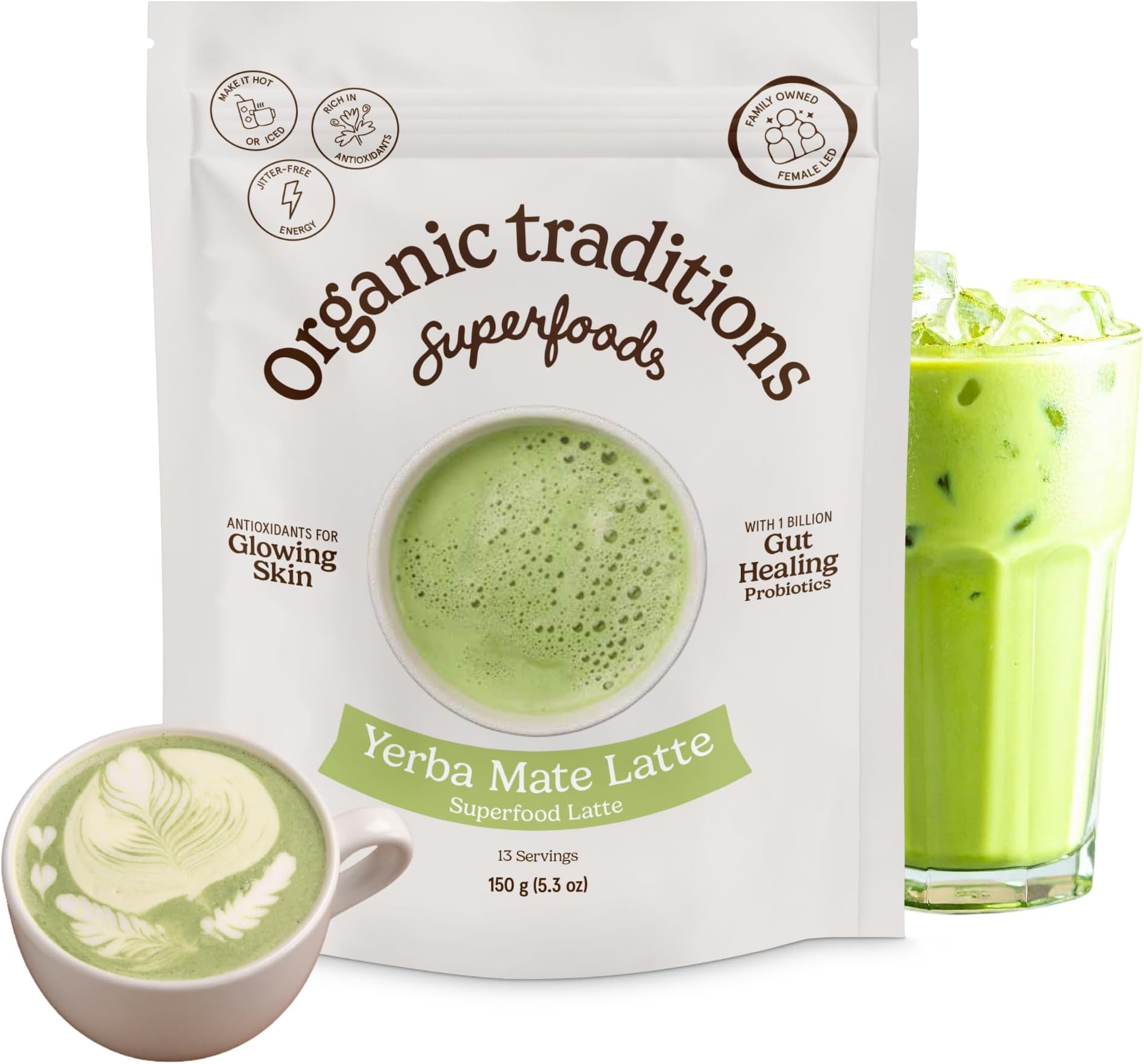 Organic Traditions Tradition Yerba Mate Mint Latte 150g