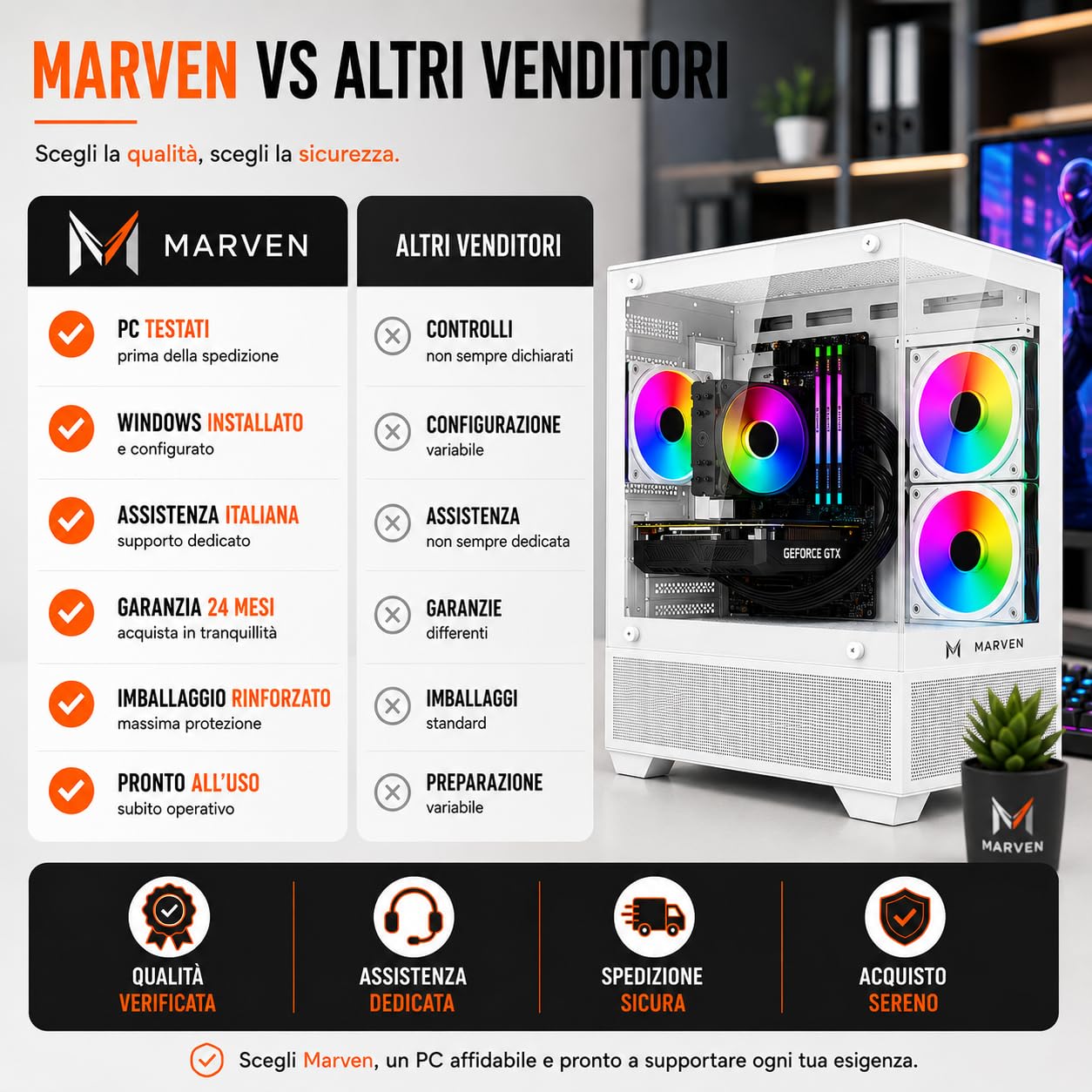 Generico Pc Gaming Fisso Computer Gaming con i5 - GTX 1050 Ti GDDR5 RAM 16 GB - 240 GB SSD + 1000 HDD Windows 11 + Wifi | Pc Fisso Potente Prestazioni Elevate nei Giochi | Pc per Gamer Pronto All'Uso