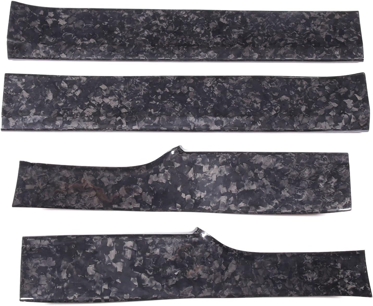 TOYCIDFG Car Door Threshold Protection Sticker Protectors Carbon Fiber Cover Trim Decorative Door Entry Guard Compatible with Maserati Grecale 2022+ (Inner Threshold, Compatible withged Texture)