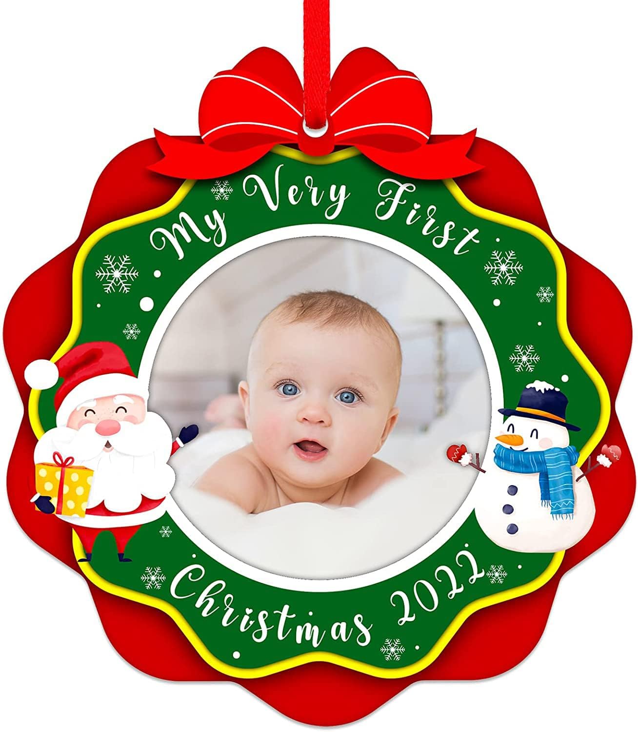SICOHOME My Very First Christmas Picture Frame 2022 Baby's First