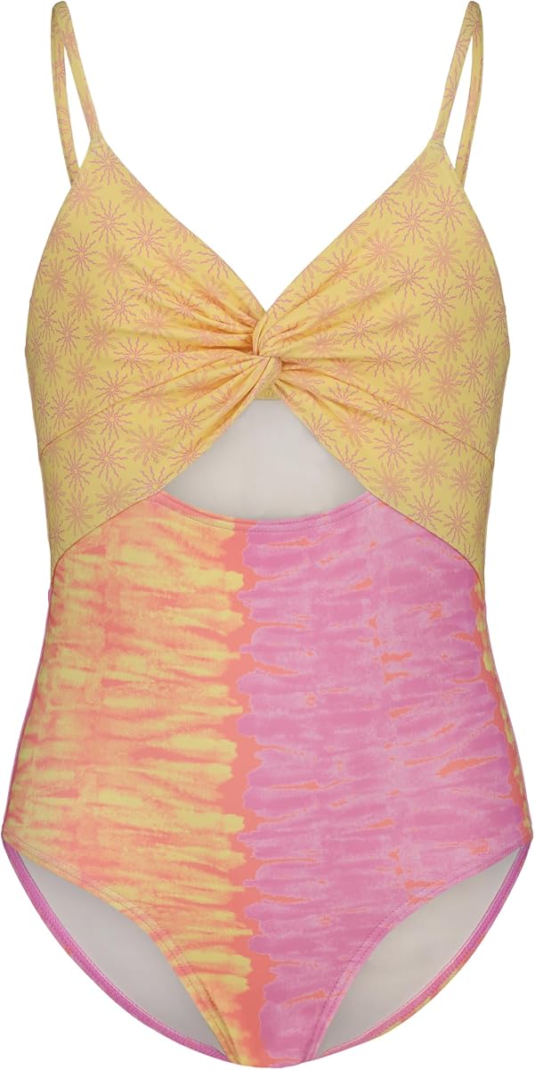 Traje de baño de una pieza para niña, protección solar UPF 50+, secado rápido