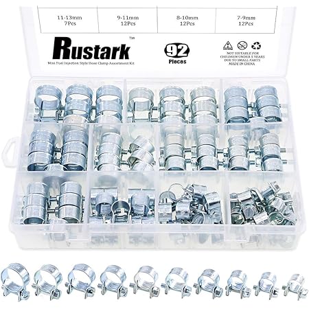 Labwork Fuel Injection Hose Clamp / Auto Fuel Clamps 30 Pack 3/8