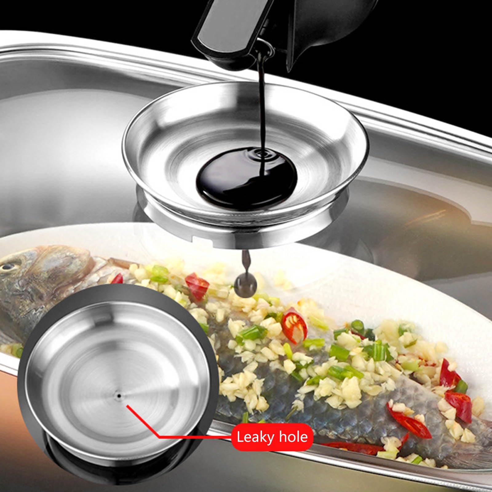 Gedämpfte Fischtöpfe, Suppentöpfe, Edelstahl-Dampfgarer, Hausmannskost, zum Dämpfen, Kochen von Suppe, Kochen von Suppe