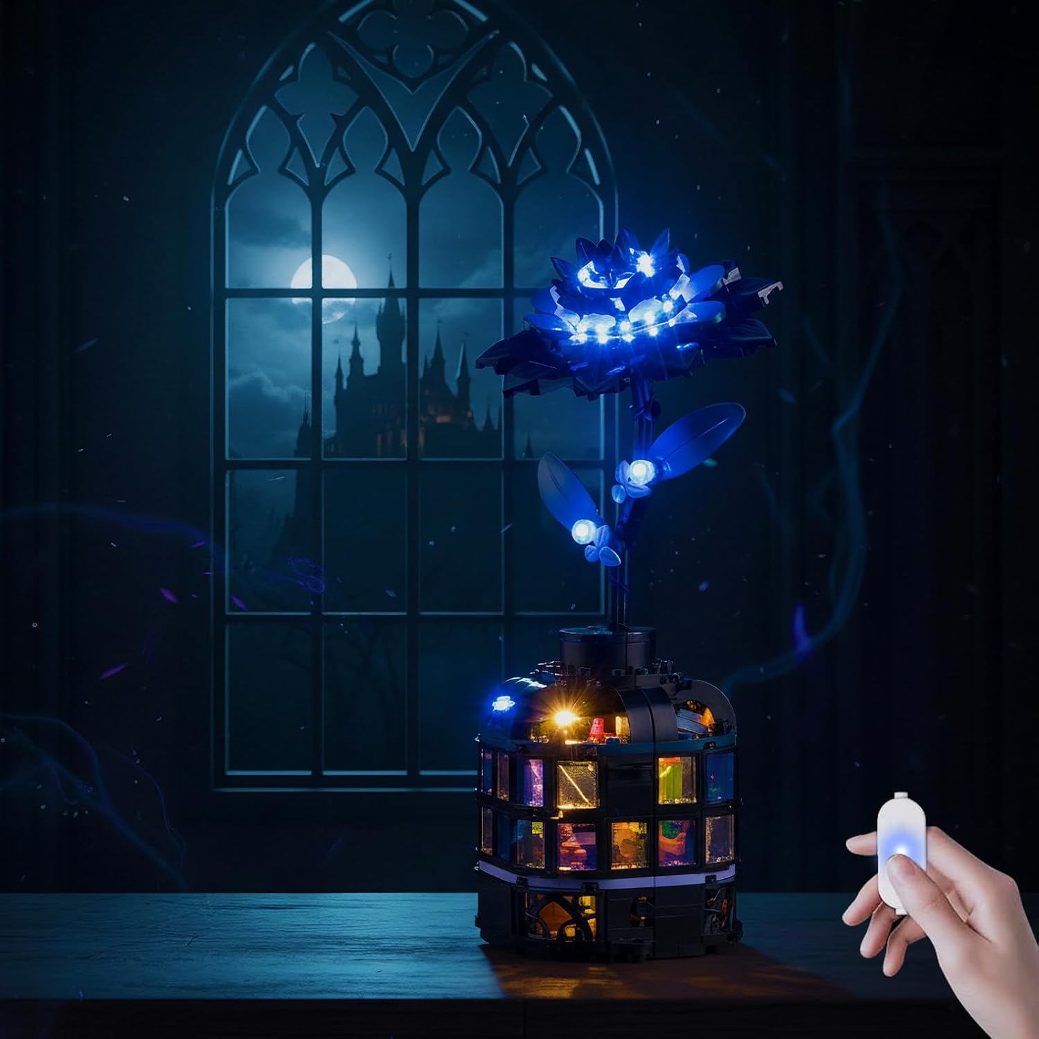 Nitemode Light Kit Compatible with Lego Wednesday Black Dahlia Flower 76784, Upgraded Brightness Adjustable Lighting Accessories(No Model)