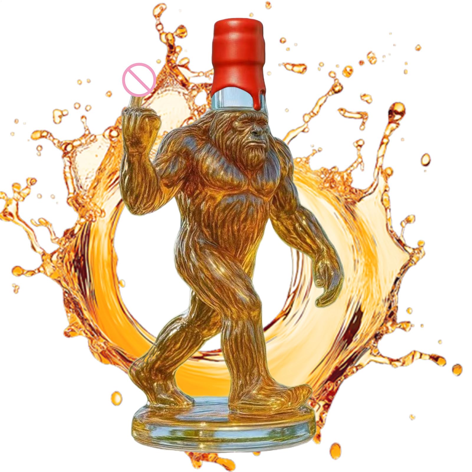 Decantador de botellas de vidrio con silueta animal para tus noches de bar en casa