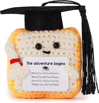 Graudation Gifts for Him Her, Crochet Toast Doll Class of 2026 College Graduation Gifts for Women High School Gradute Gift for Daughter Granddaughter