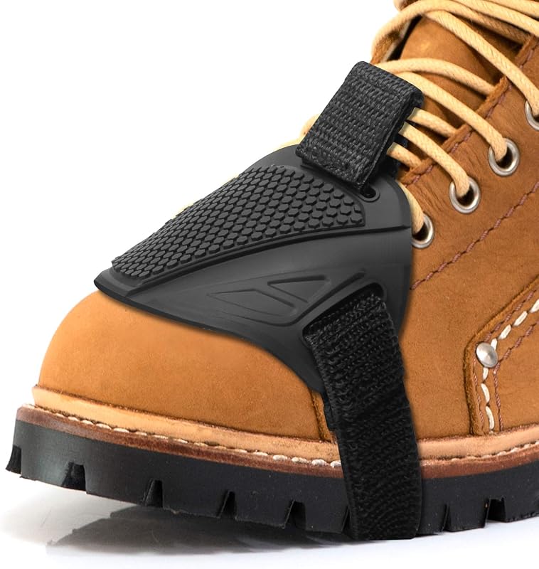 Almohadilla de cambio de motocicleta, funda protectora para zapatos de motocicleta, negro | Cubierta protectora para botas de zapatos, goma protectora, protectores de palanca de cambios