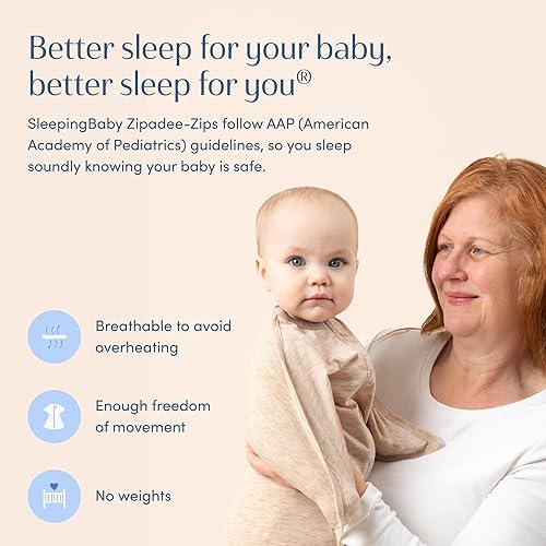 Miniatura 6 de SleepingBaby Zipadee-Zip - Saco de transición para envolver de 3 a 6 meses, manta espaciosa con cremallera para facilitar los cambios de pañales y