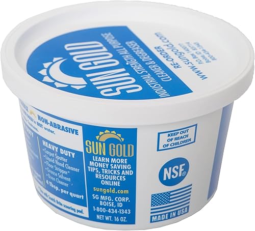 Vista 3 de SUN GOLD - Limpiador multiusos, pasta de limpieza multisuperficie para cocinas, baños y más, biodegradable, concentrado de resistencia industrial