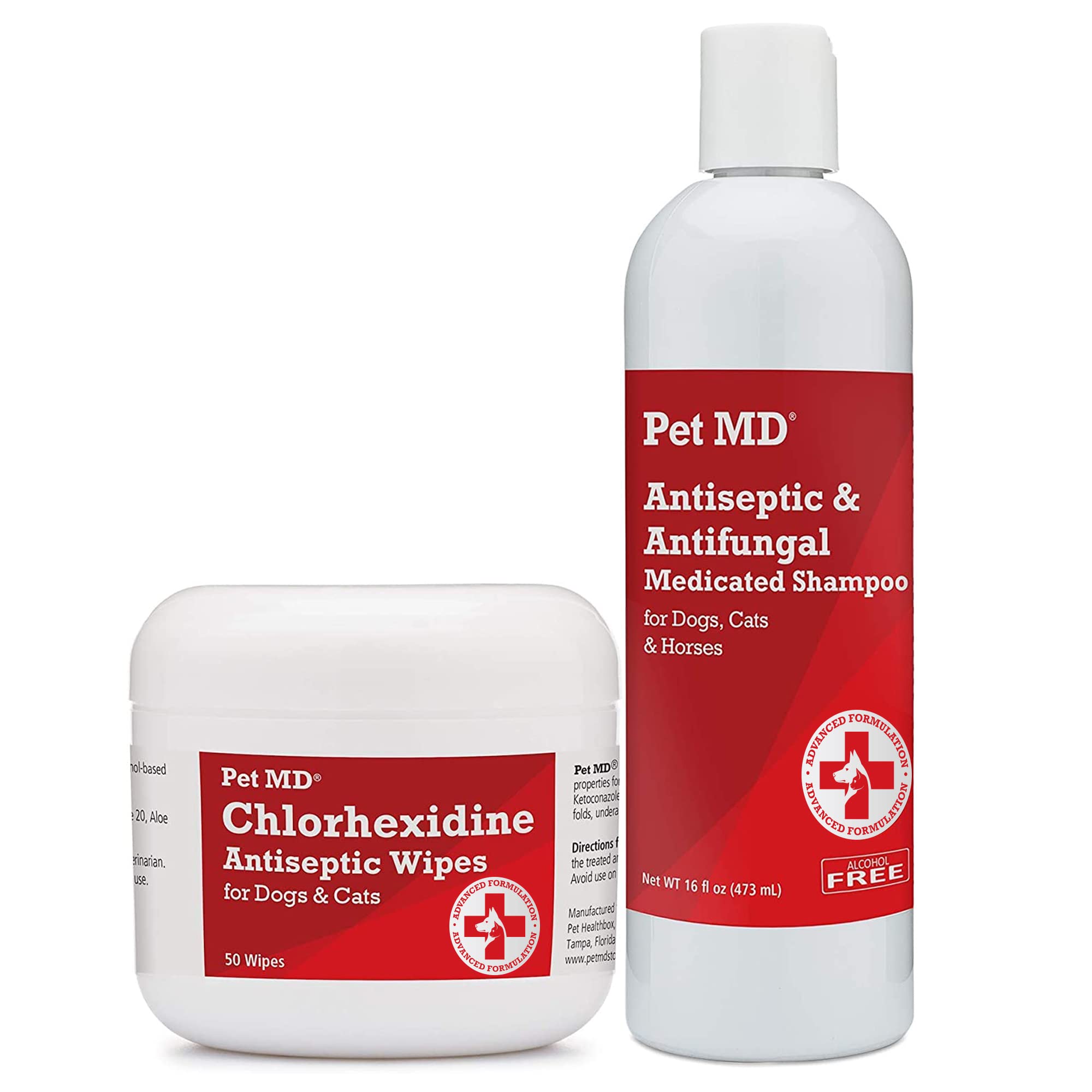 Buy Pet MD Medicated Wipes and Shampoo Bundle Online at desertcart UAE