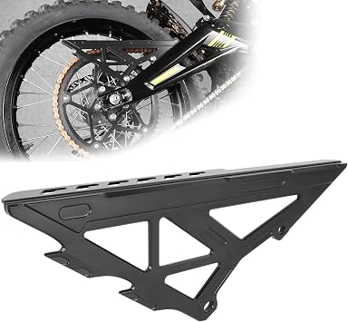 Chain Guard 6061 Aluminum,CNC Chain Cover for Electric Dirt Bike Sur Ron Light Bee S/X/S, Segway X260/ X160, Black