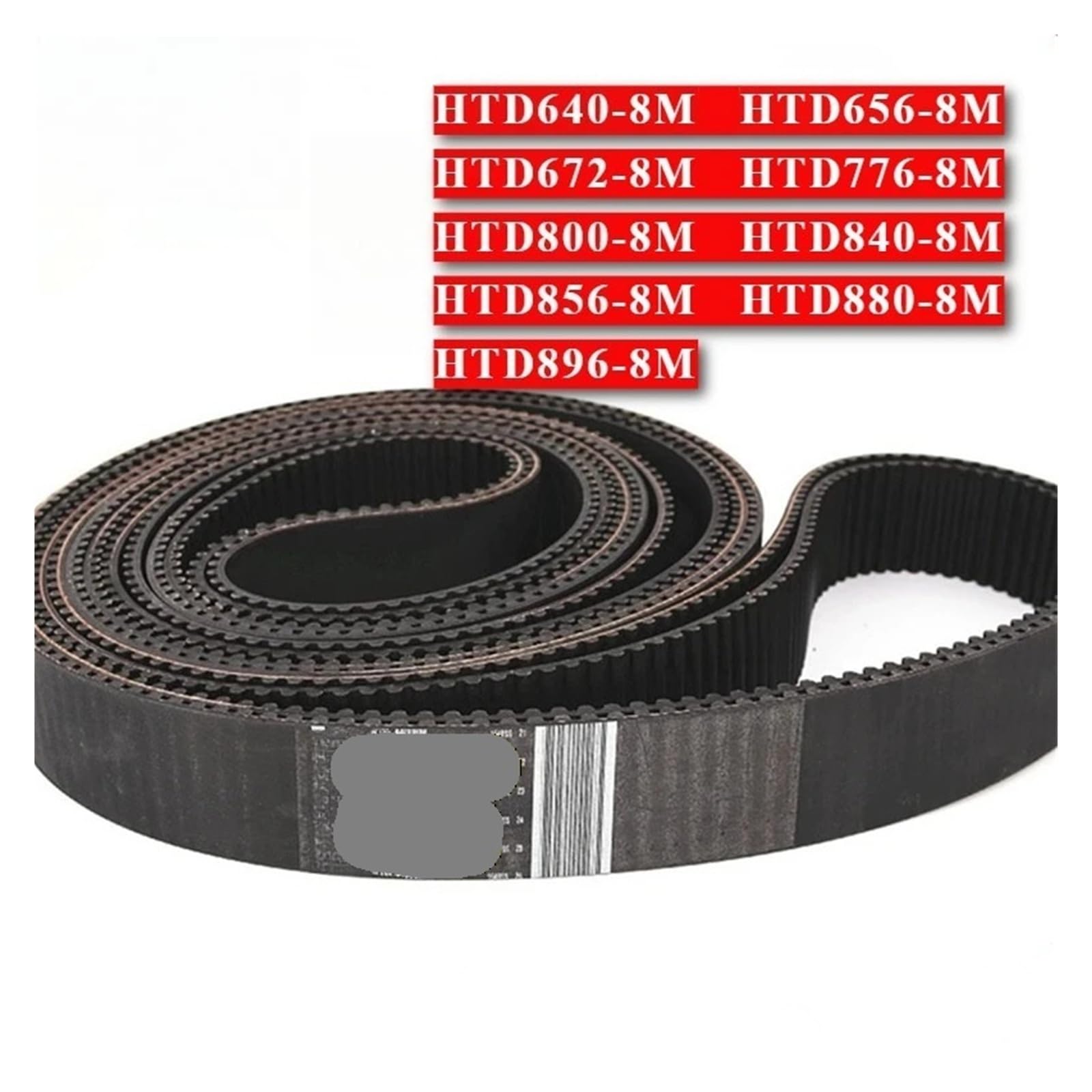 Correa de distribución dentada for impresora 3D, 1 unidad, HTD840-8M, 856-8M, 880-8M, 896-8M(45mm,HTD856-8M)