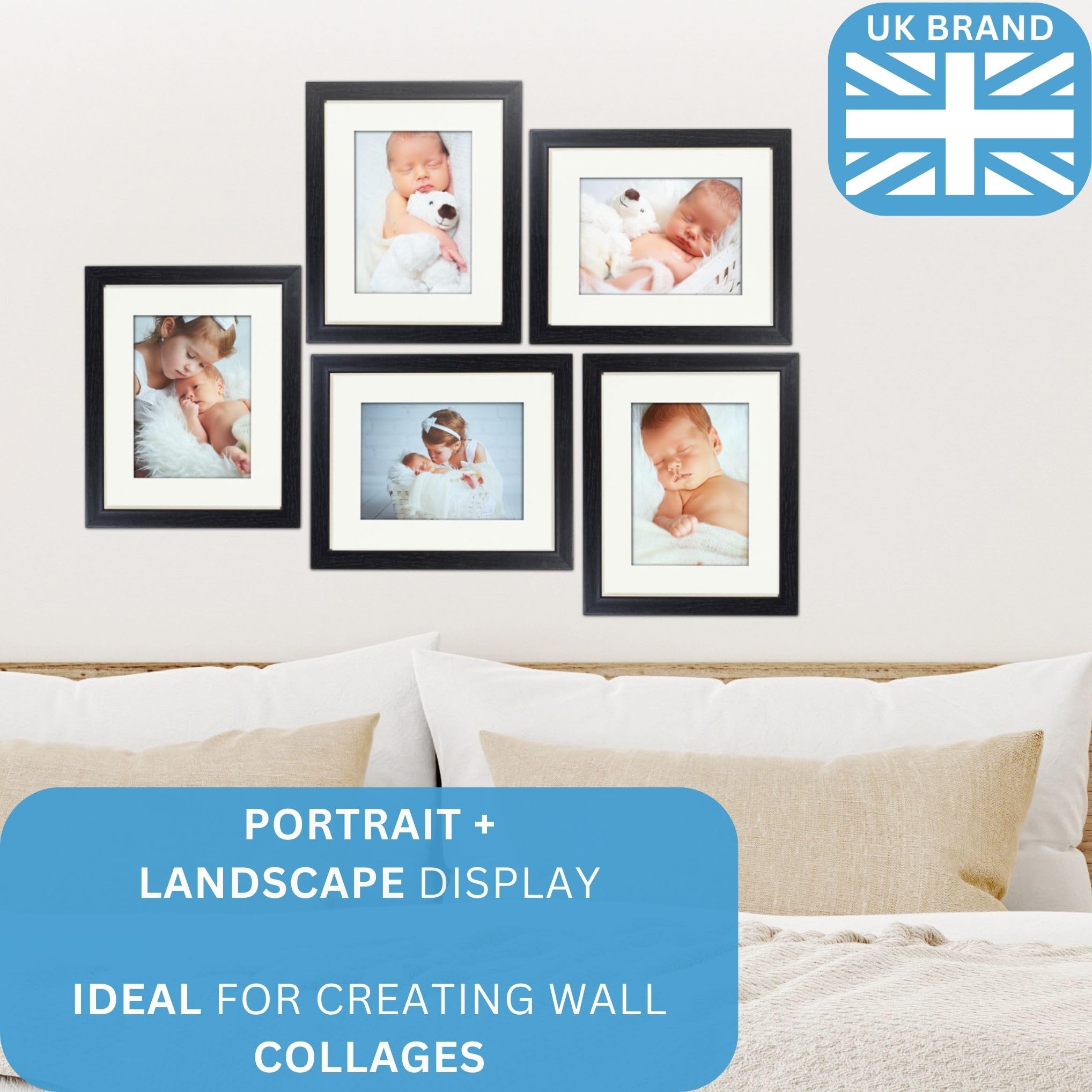 Cornice Da Tavolo Marrone 20x25 Cm – Finish Classico Per Foto – Appendere Orizzontale O Verticale