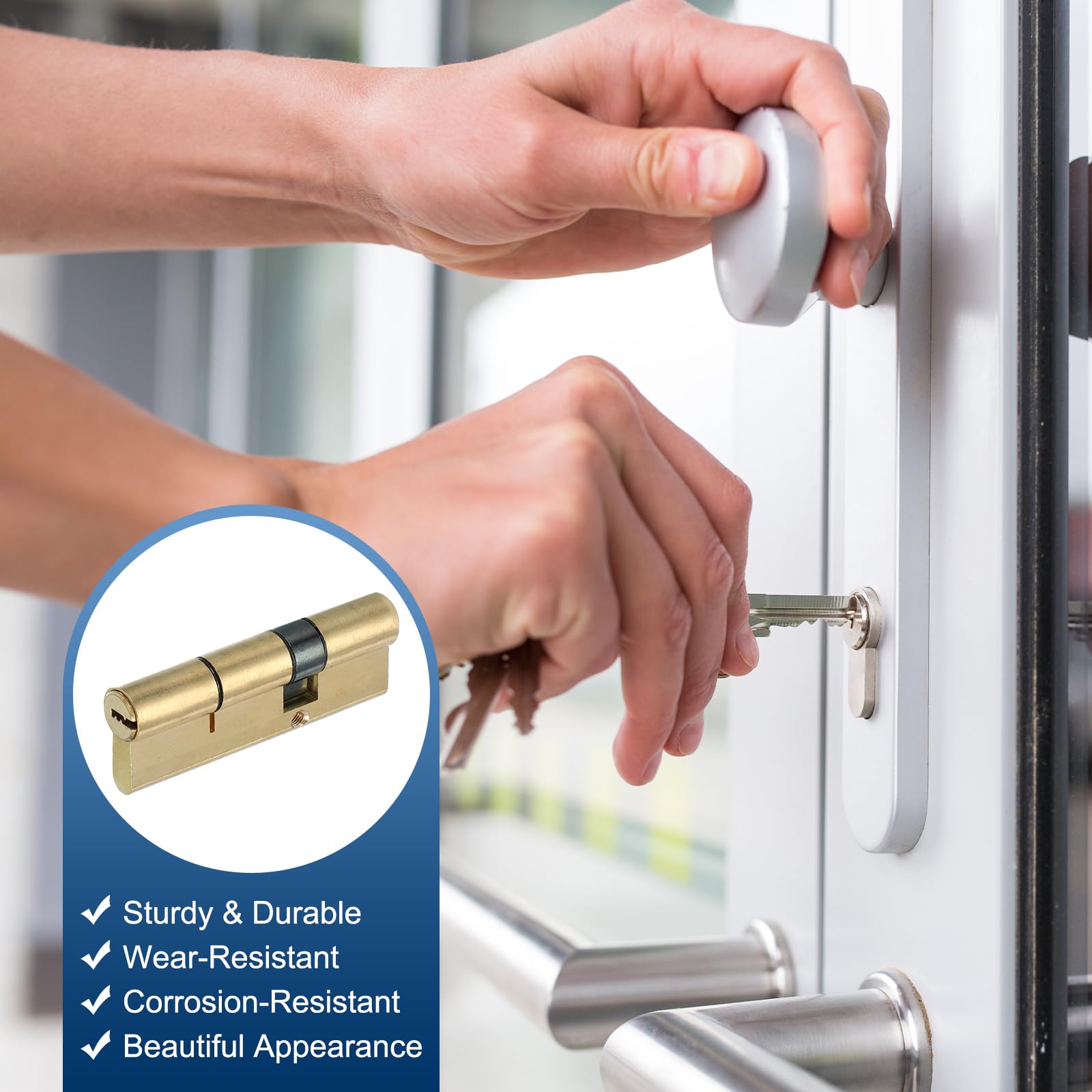 PATIKIL European Double Lock Cylinder - Image 4